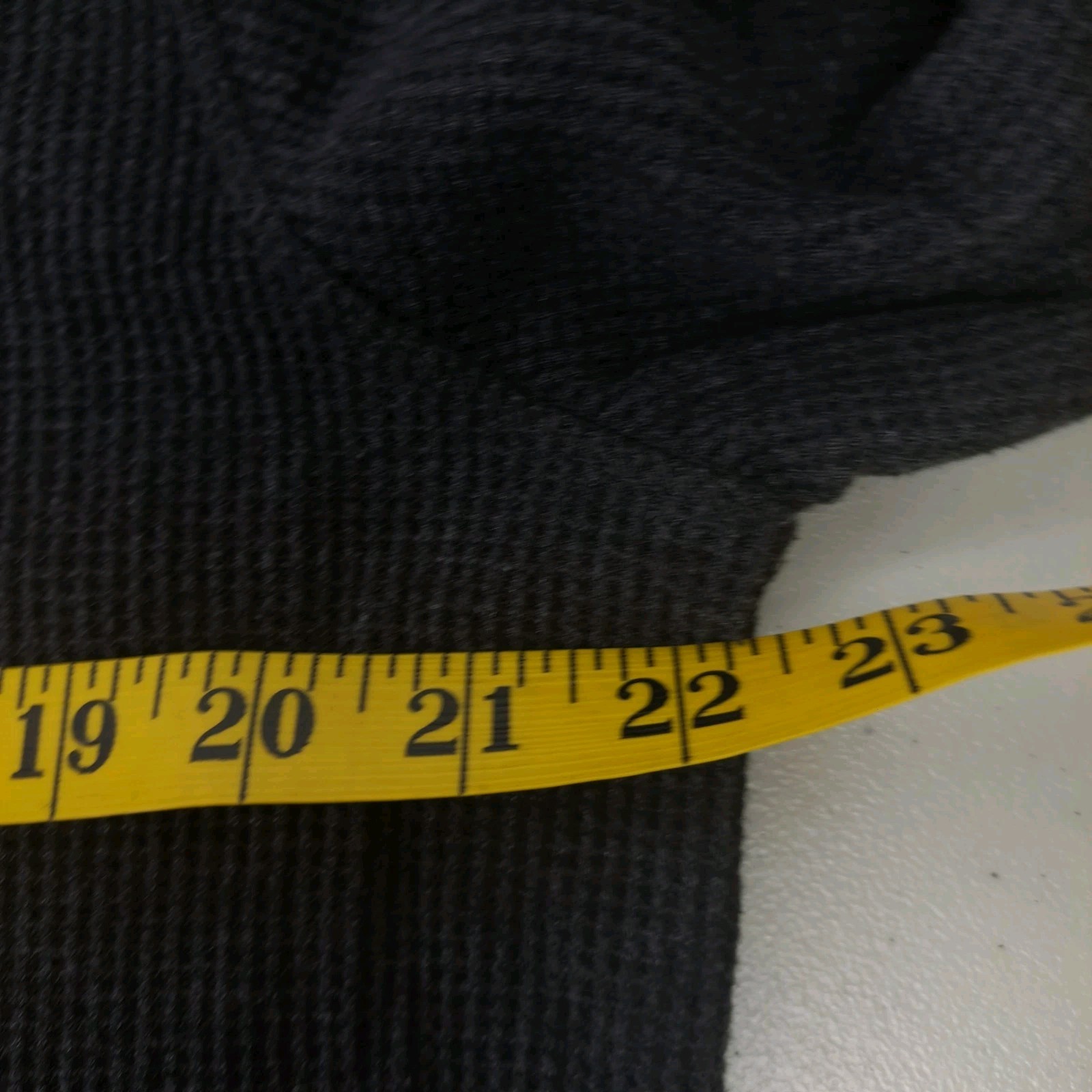 Members Mark Thermal Top Waffle Knit Mens L Black Heather Soft Wash Outdoor gallery