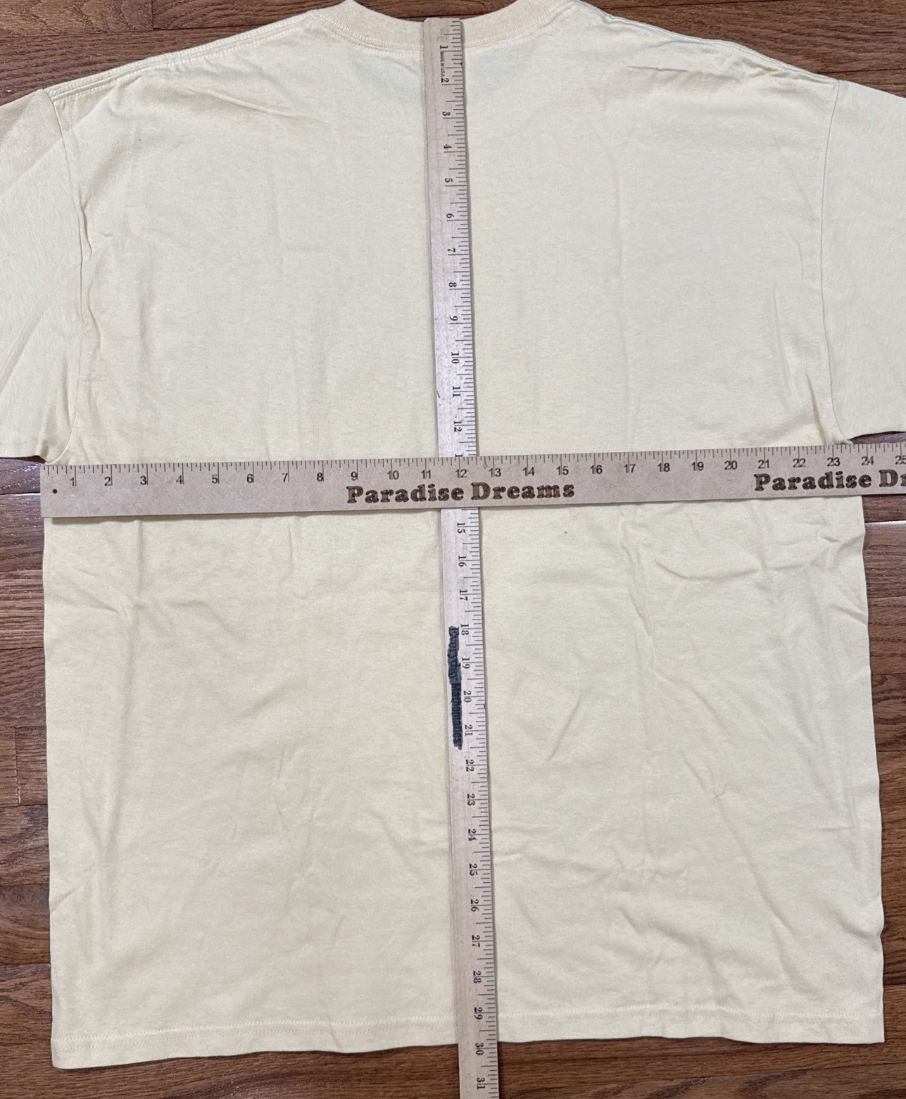 Marco Island, Florida Beach Sand Vacation Pale Yellow Cotton T-shirt Adult XL gallery