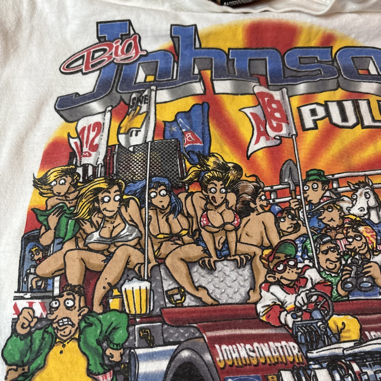 Big Johnson T-Shirt Size Extra Large XL Pullers Pull On This Tractor Vintage gallery