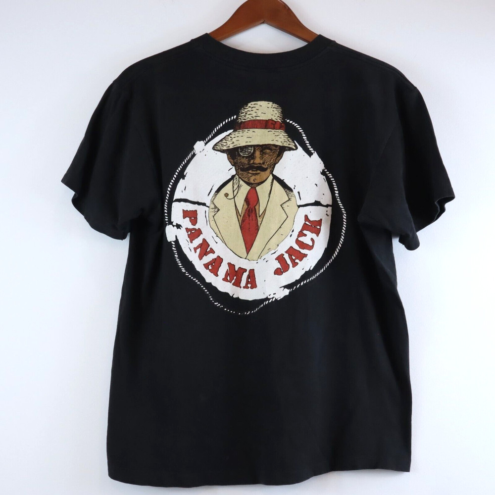 Vintage Panama Jack Sunscreen Lotion Hilton Head Island Promo Shirt 80s Large