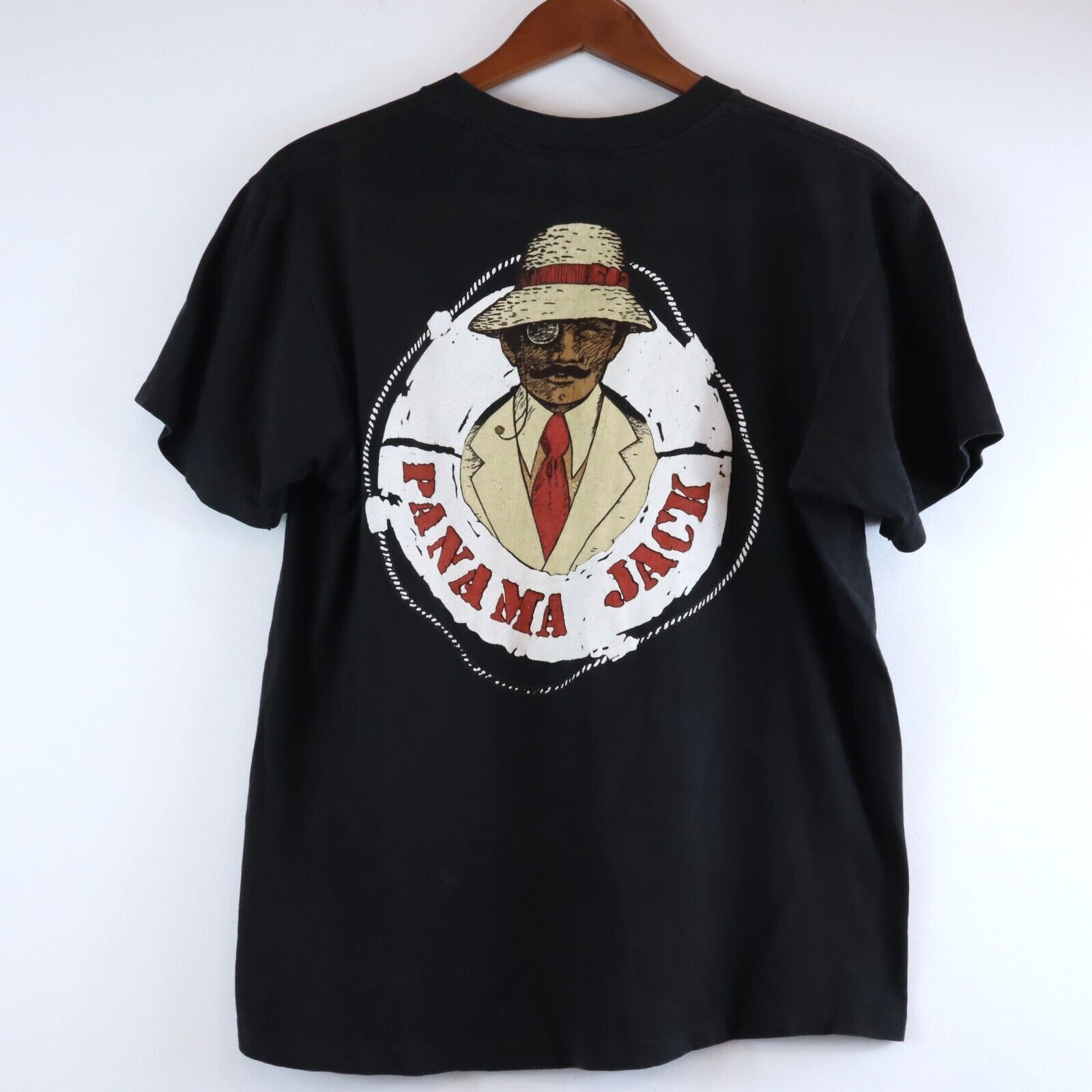 Vintage Panama Jack Sunscreen Lotion Hilton Head Island Promo Shirt 80s Large