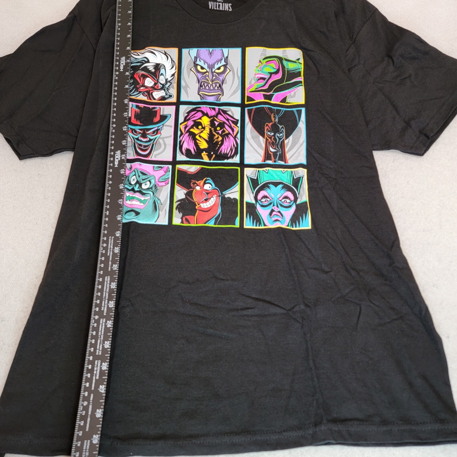 Disney Villains Shirt Mens Extra Large XL Black Animation Casual Retro Logo NWT gallery