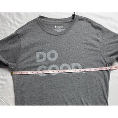 Cotopaxi Do Good T-Shirt MenvSmall Heather Grey Organic Cotton Recycled Poly NWT