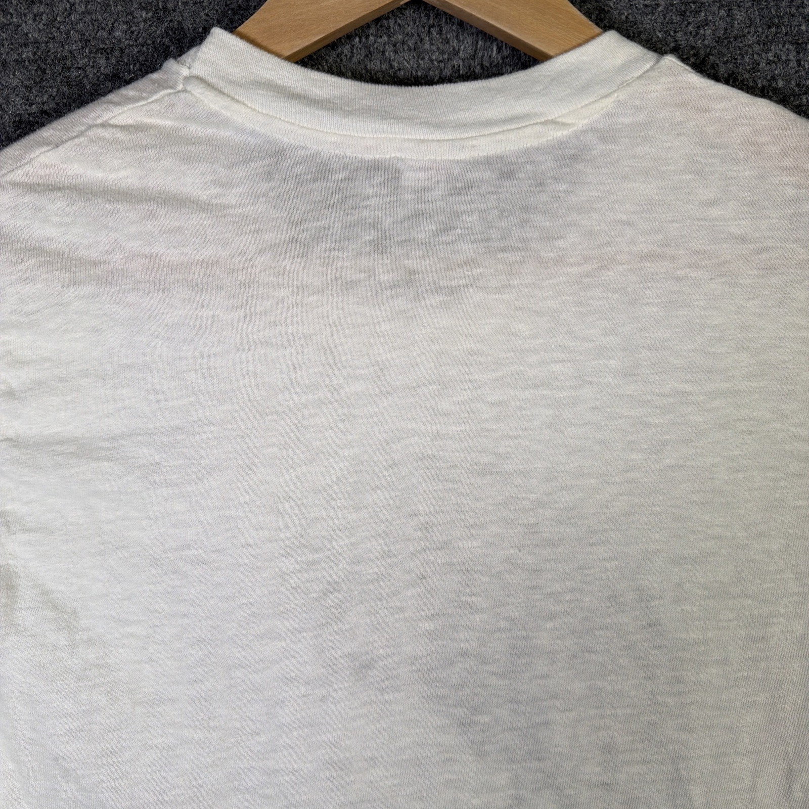 Vintage John Lennon Shirt Small White 80s Beatles Portrait Art Rare Music Death gallery