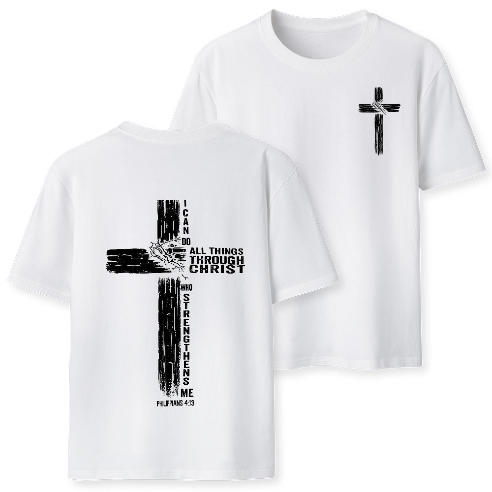 I Can Do All Things Through Christ T-Shirt Philippians 413 Christian Graphic Tee gallery