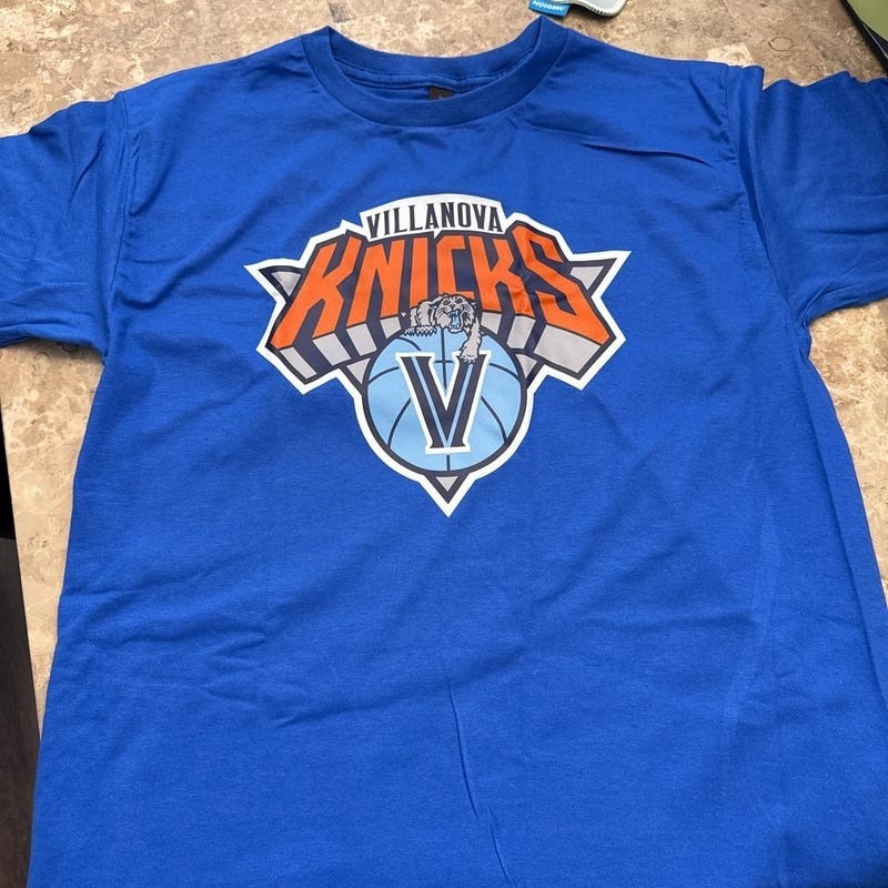 HOT!!! Villanova Knicks New York Mashup Parody Sports Tee, Retro Knick Fan Gift gallery
