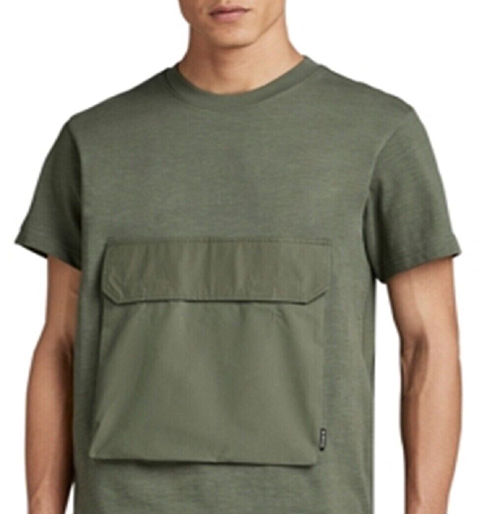 G-Star Raw Men's Organic Cotton Utility Pocket Tee Green Size Medium gallery