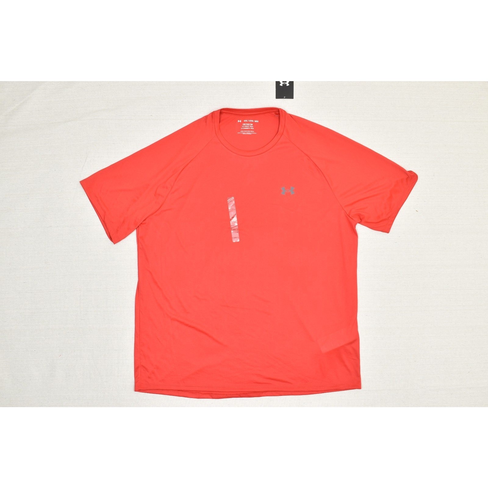 NEW Under Armour Men's Tech 2.0 Short Sleeve T-Shirt Red Crew Neck Loose Fit 2XL gallery
