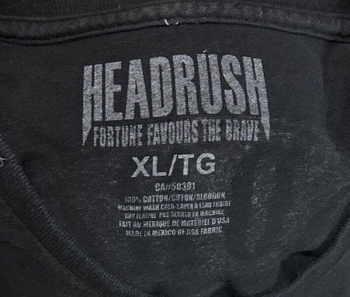 HEADRUSH Chosen Few Fortune Favors The Brave Fight MMA UFC 2011 T-shirt Men’s XL gallery