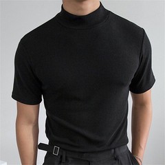 Men’s Turtleneck Slim Fit Basic Tops Lightweight Pullover Long Sleeve T Shirt