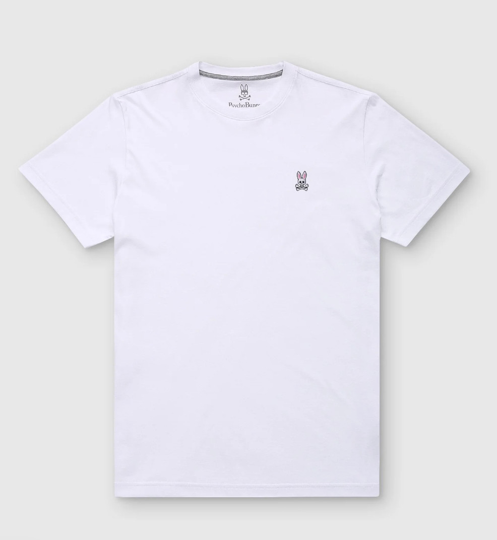 *NEW* Men Psycho Bunny CLASSIC CREW NECK TEE Whtie (B6U014CRPC 100), Sz SM - 2XL gallery