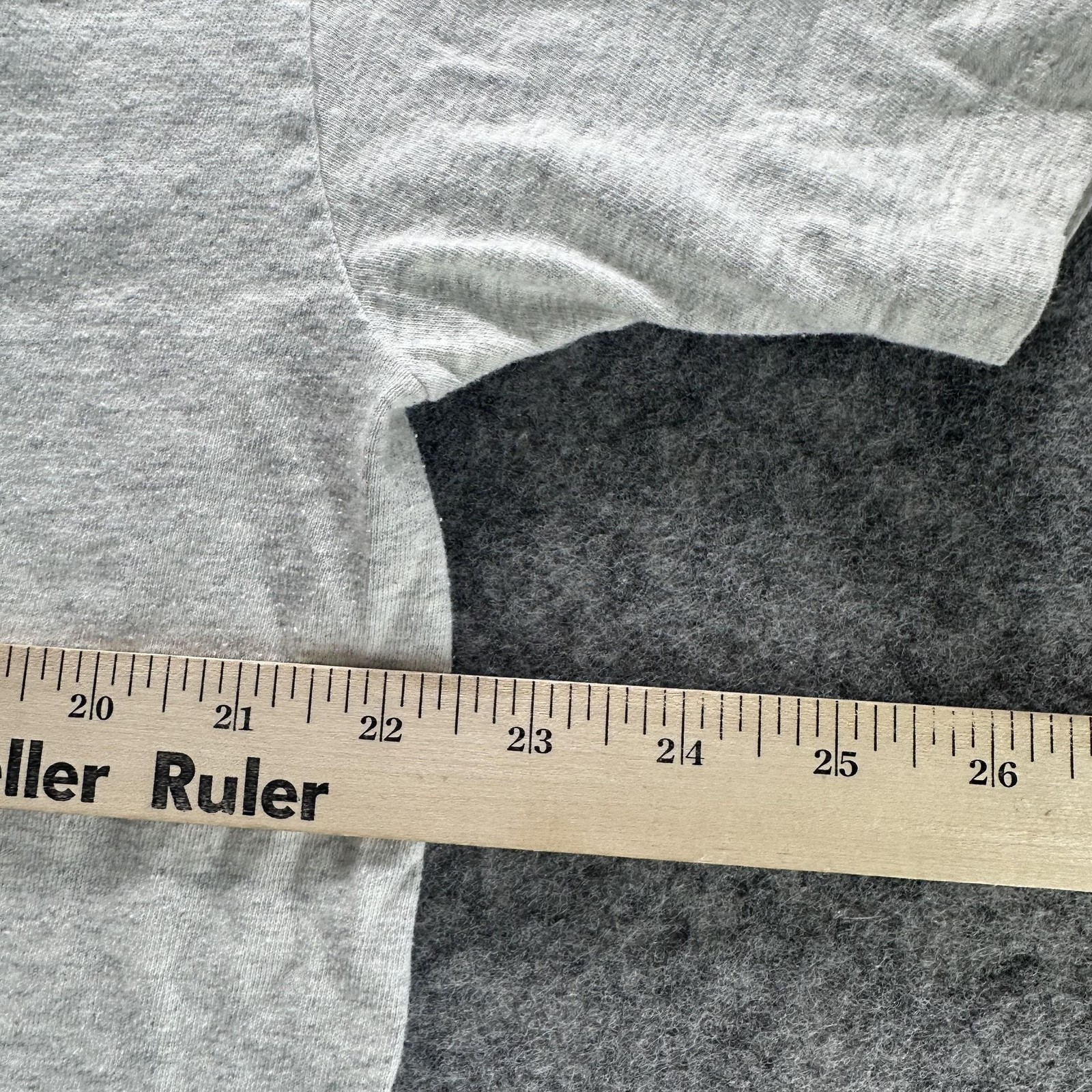 Vintage Hanes Shirt Mens XL Gray Blank Essential Accents Crewneck 90s Tee gallery