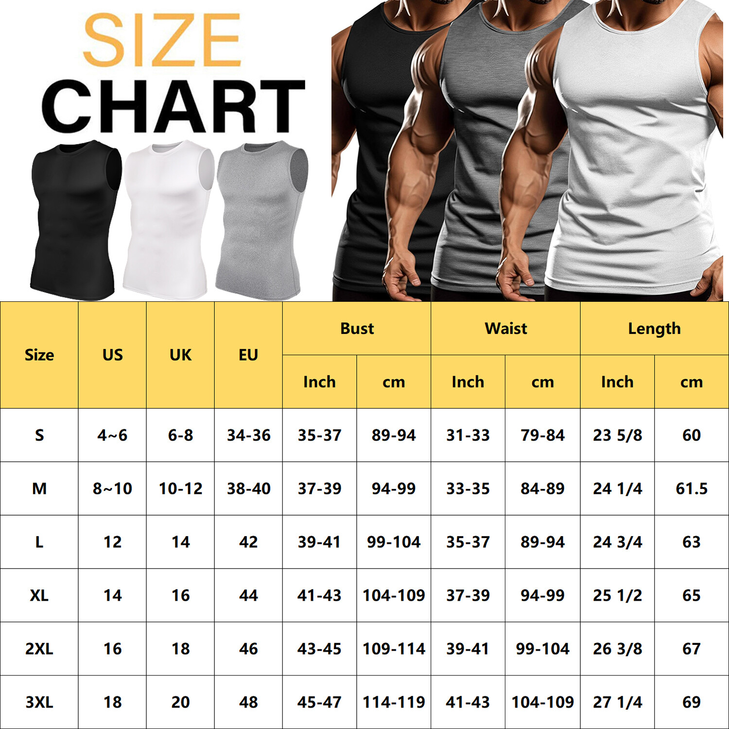Men's Tank Tops Vest Sleeveless Gym Workout Bodybuilding Fitness Muscle T-Shirts gallery
