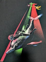 Initial SILAS Dolphin Rider T-shirt Made in Italy Single Stitch