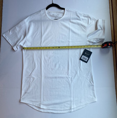 NWT BYLT Premium Basics Signature Drop-Cut T-Shirt Short Sleeve White Men’s XL
