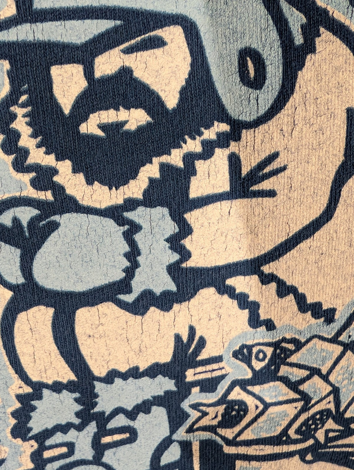 Phish Pollock Ice Fisherman Blue Cotton T-shirt Adult Size L gallery