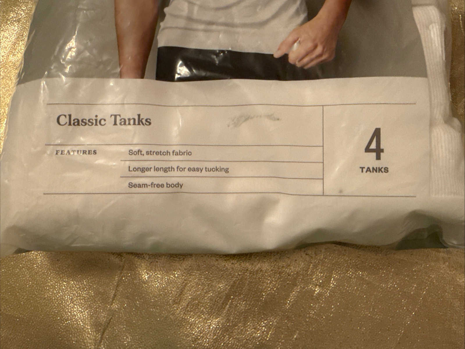 NWT Goodfellow Men's 4 Pack Classic Ribbed Cotton Tanks White Size Small 34-36" gallery