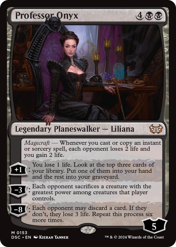1x Professor Onyx – Commander: Duskmourn: House of Horror – NM  –  MTG