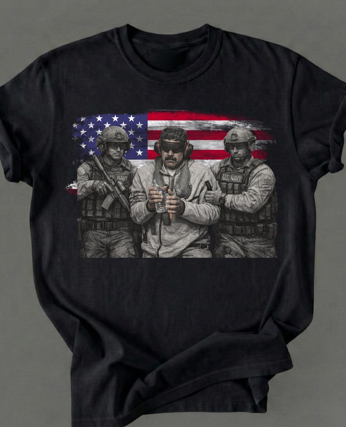 Venezuela Libre Shirt, Captured Live Maduro Graphic Crewneck, Venezuelan Freedom gallery
