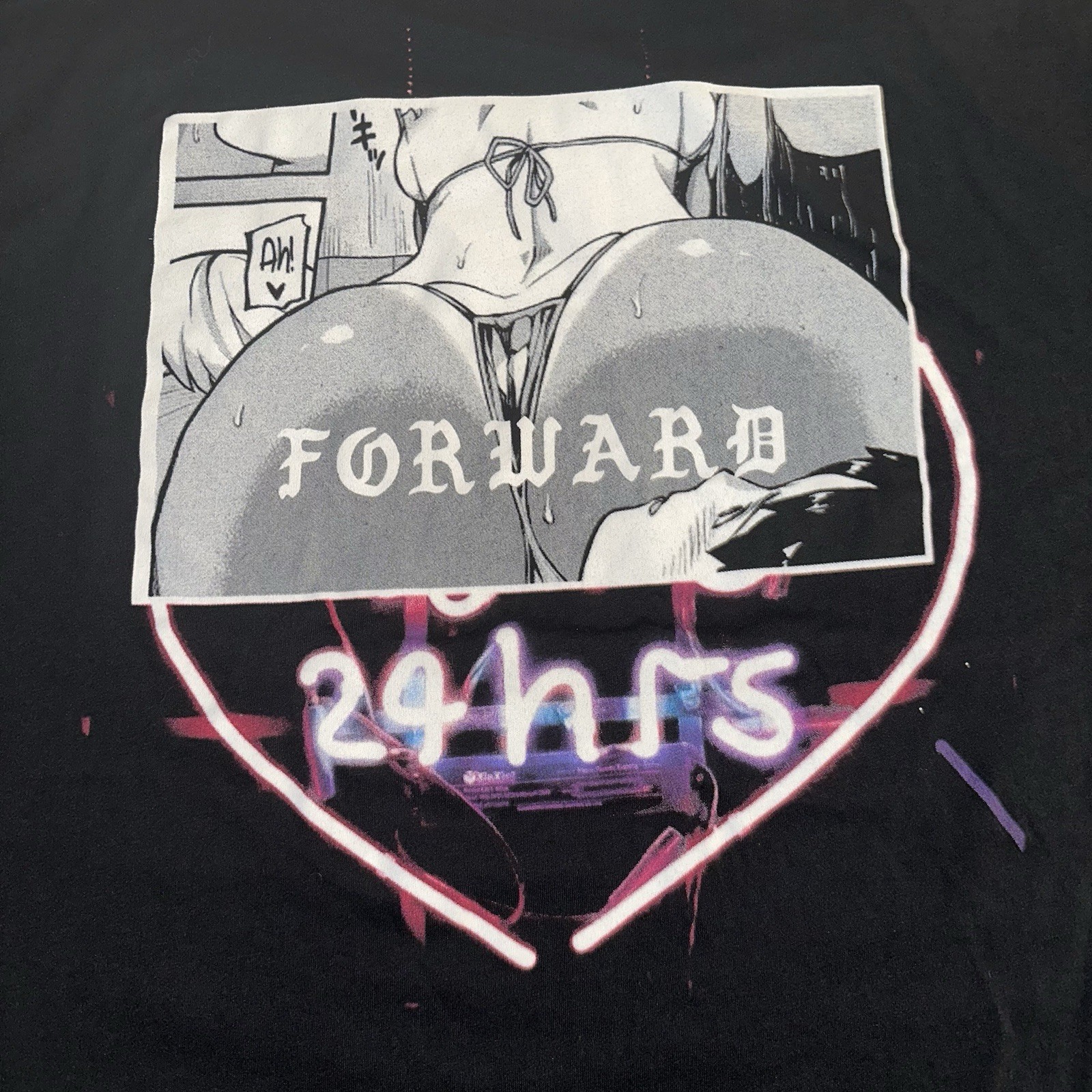 Forward Observations Group FOG Short Sleeve Black T-Shirt 24 Hours Size 3XL gallery