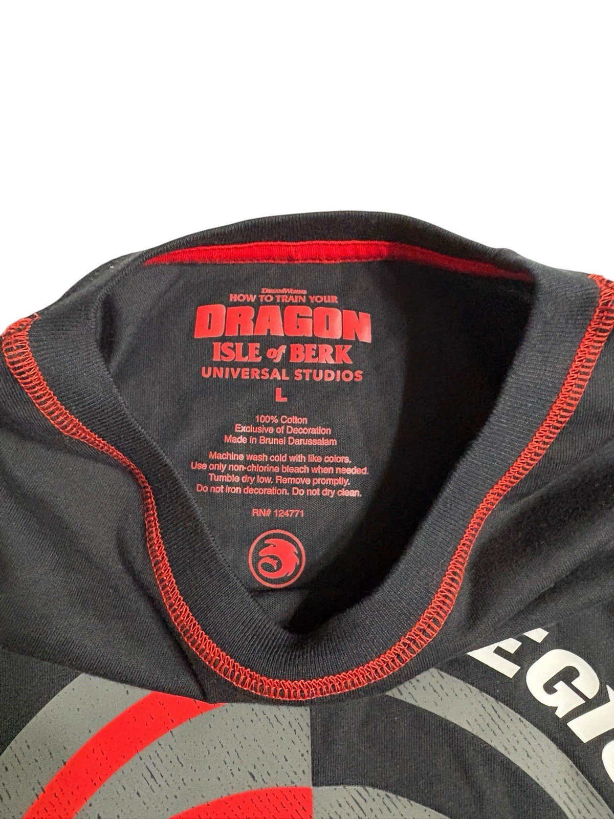 NEW Epic Universe Isle Of Berk Legions Of Legends Dragons T-shirt Adult Large LG gallery
