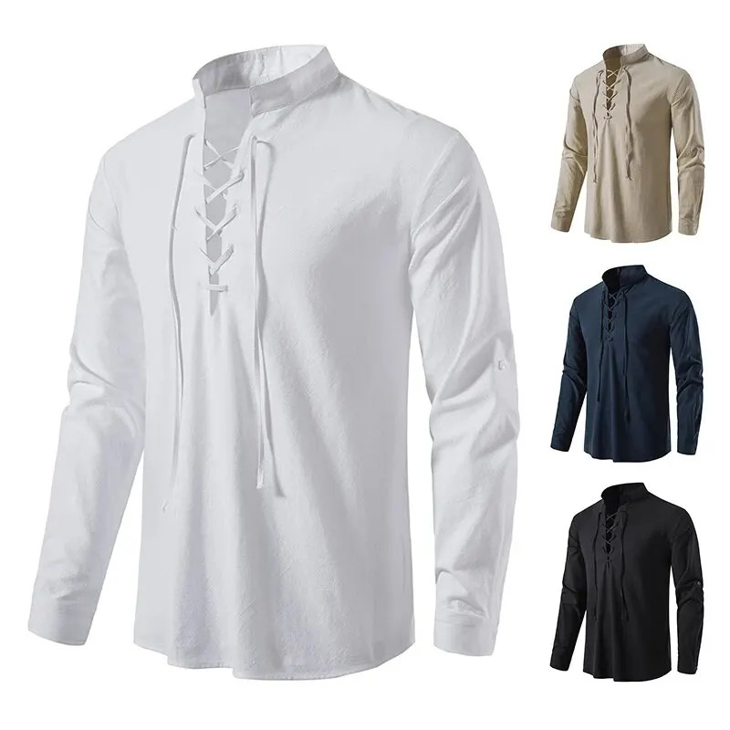 King Billion Men's Shirts Casual Men Cotton Linen Long Sleeve T-shirt Spring Aut gallery