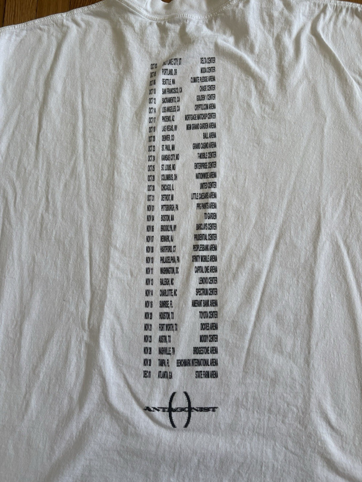 Opium Antagonist Tour Shirt Mens Large White Playboi Carti Ken Carson Tee gallery