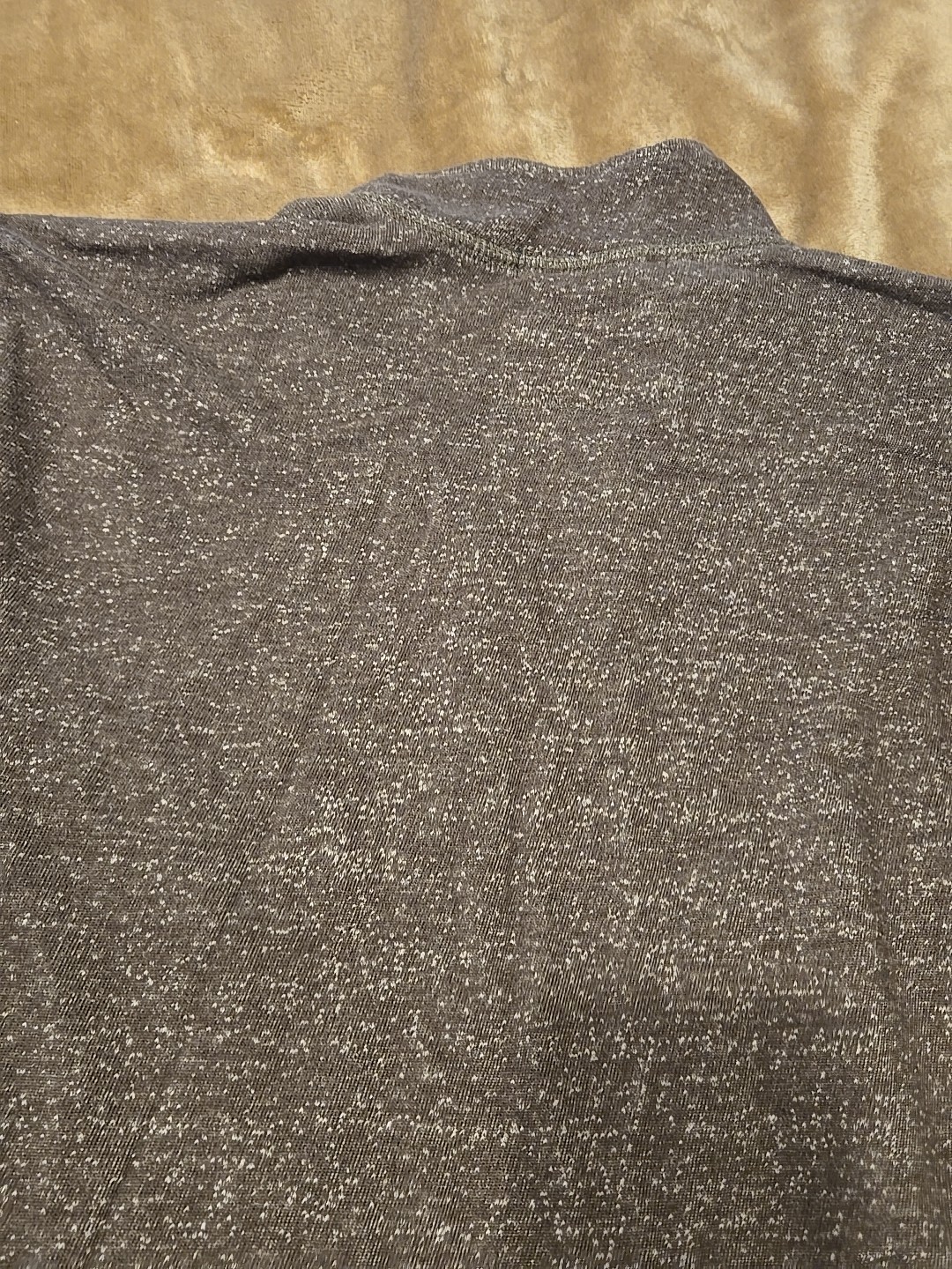 Washed Stoned & Beaten Quarter Zip Men’s Large Brown Vintage 1946 Pre-owned gallery