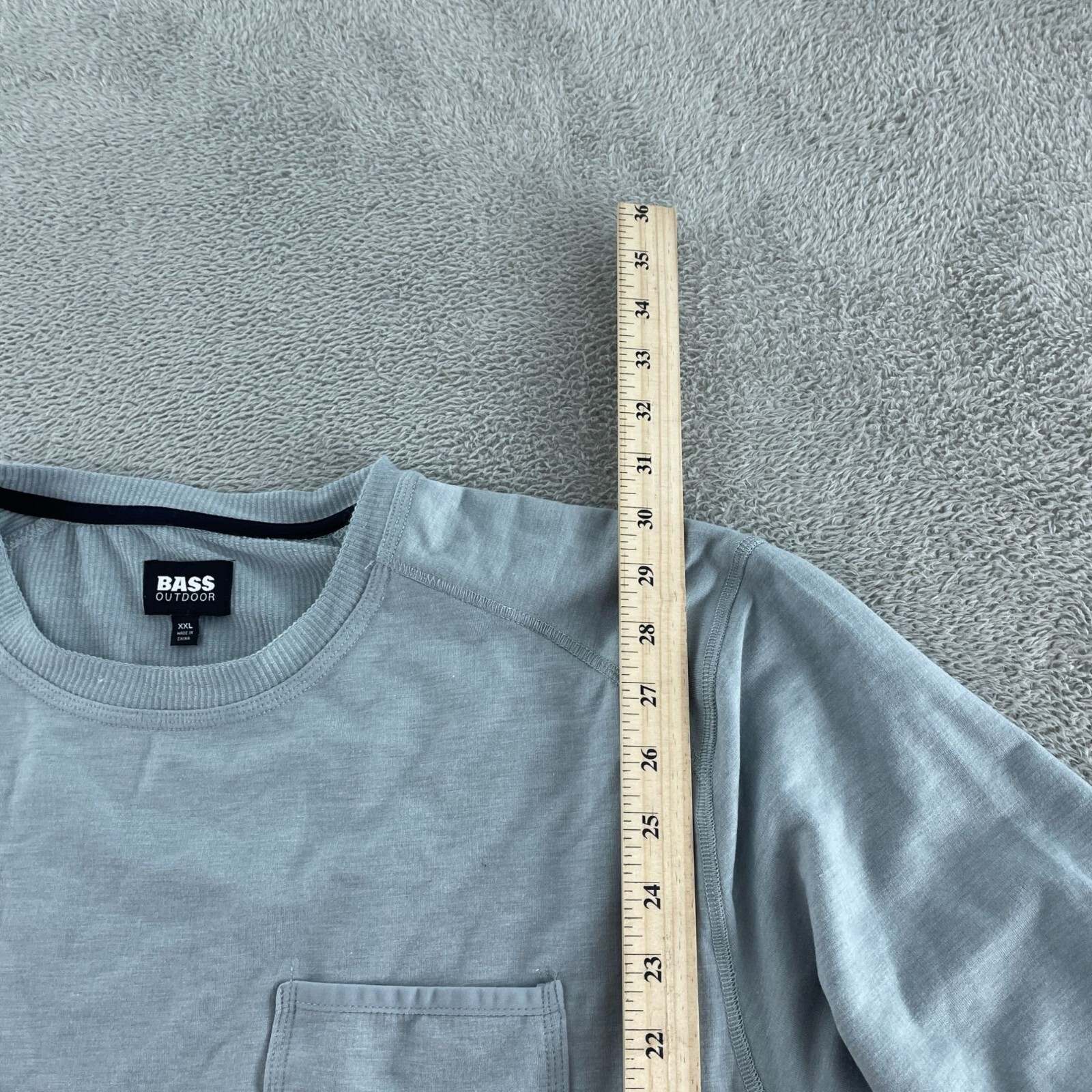 Bass Outdoor Quarry Long-Sleeve Pocket Tee XXL Polyester/Spandex Blend NWT 2770 gallery
