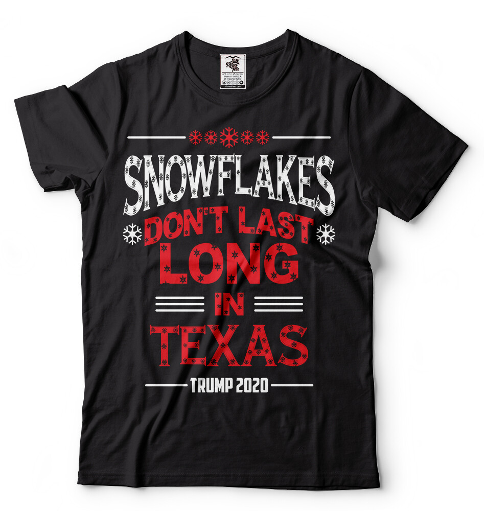 Snowflakes Dont Last Long in Texas Mens Tee shirt Trump 2024 Rally Campaign Tee gallery