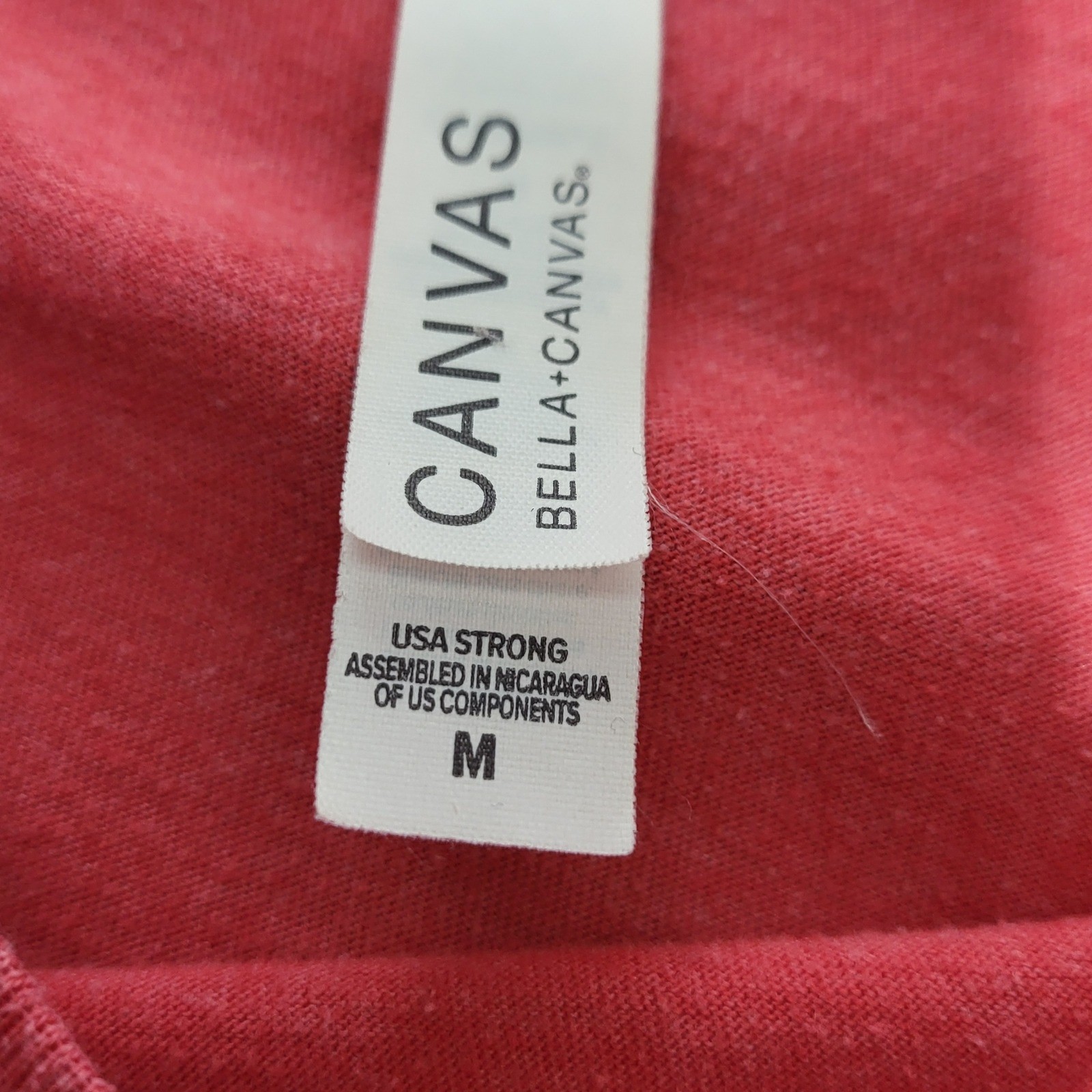 Bella Canvas Mens Medium Heather Red Distressed American Flag Graphic T-Shirt * gallery