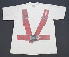 Rare VTG Accurate Graphic Industries Strap In Shut Up and Hang On T Shirt 90s XL