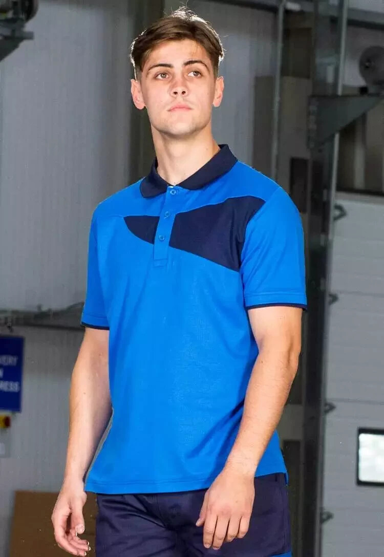 Mens Moisture Wicking Cotton Comfort Polo Shirt Casual Outdoor Summer Top gallery