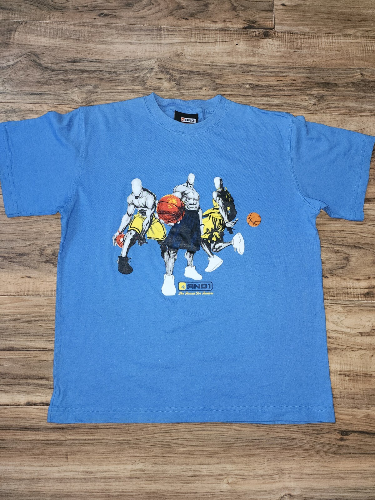 Men’s Medium / Kids XL- 14-16 Vintage And1 Baller T Shirt Tee Basketball gallery