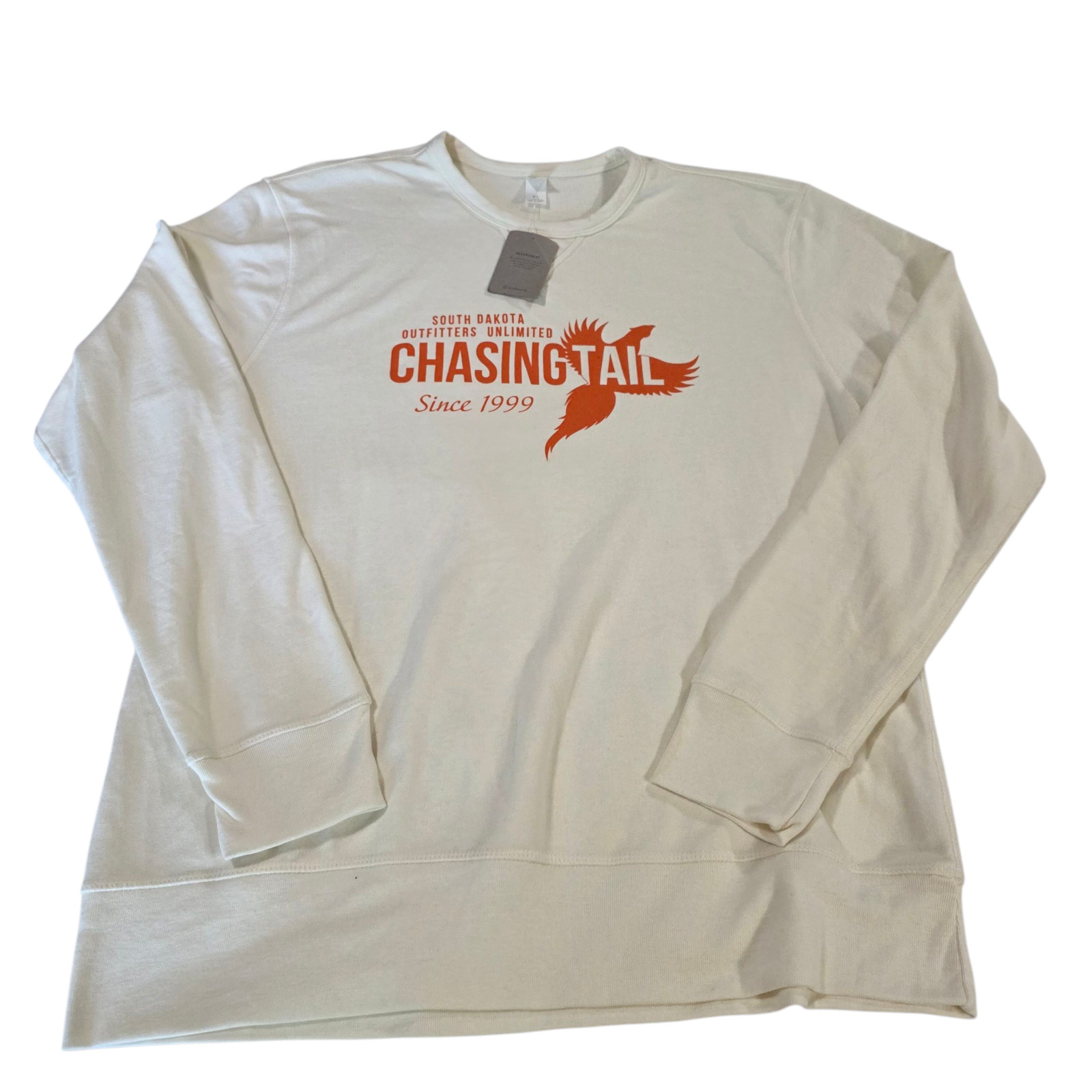 Alternative Mens Pullover Shirt White XL Crew Neck Knitted South Dakota Graphic