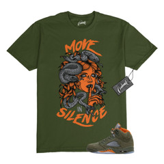 5 Olive Army Solar Orange Black Grey T Shirt Match MIS