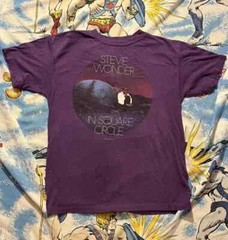 Vintage Stevie Wonder In Square Circle Concert T-Shirt 1986 AHN00813