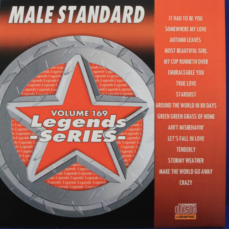 LEGENDS SeRIES KARAOKE CD+G MALE STANDARD V0L-169 NEW IN VINYL with PRINT