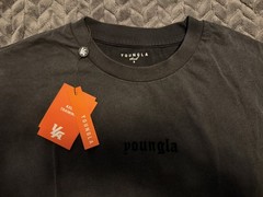 Youngla Men’s 4216 Summer Soft Tee Black Wash Small