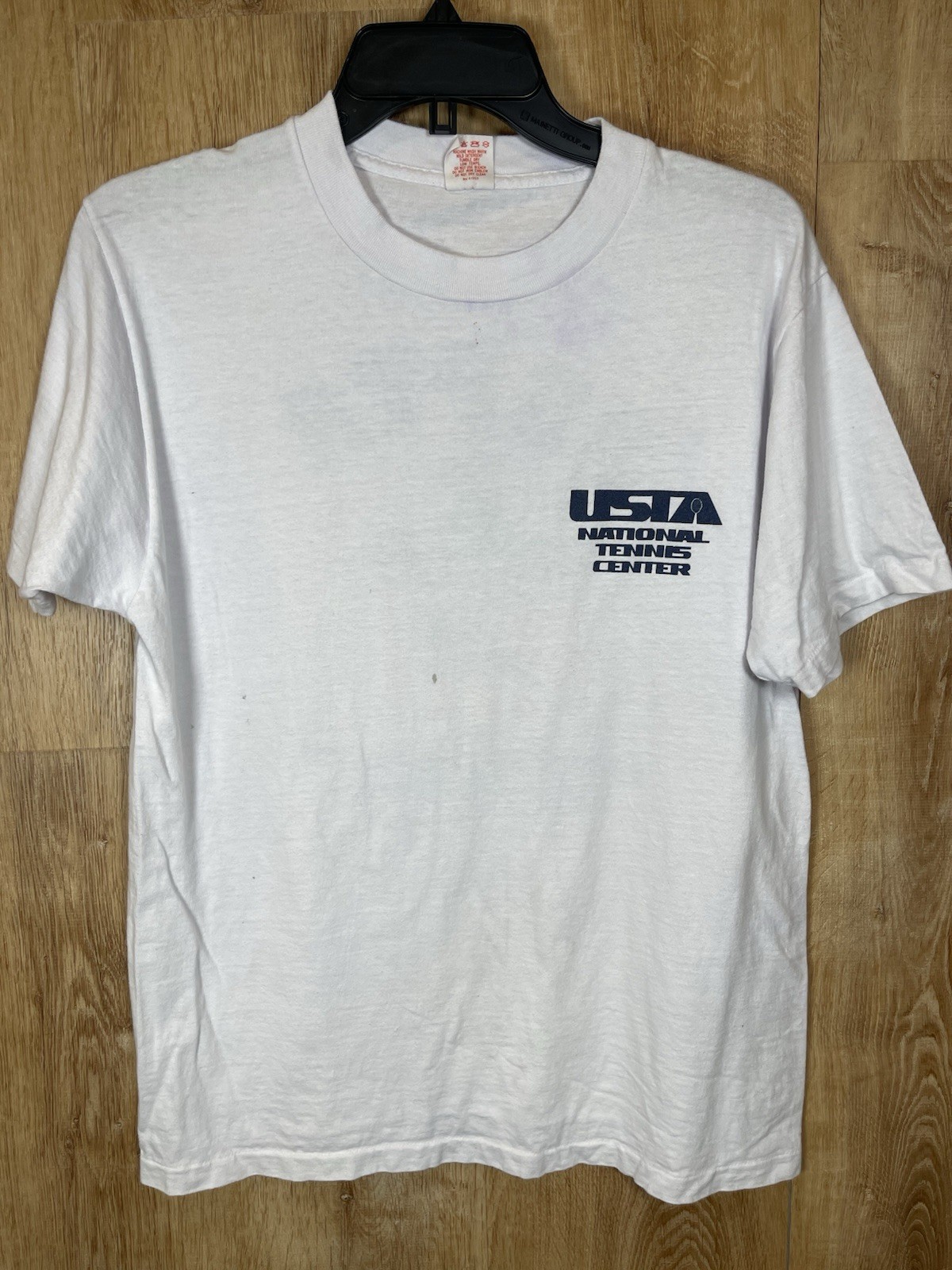 Vintage Single Stitch USPTA Tennis T Shirt As Is Lrg gallery