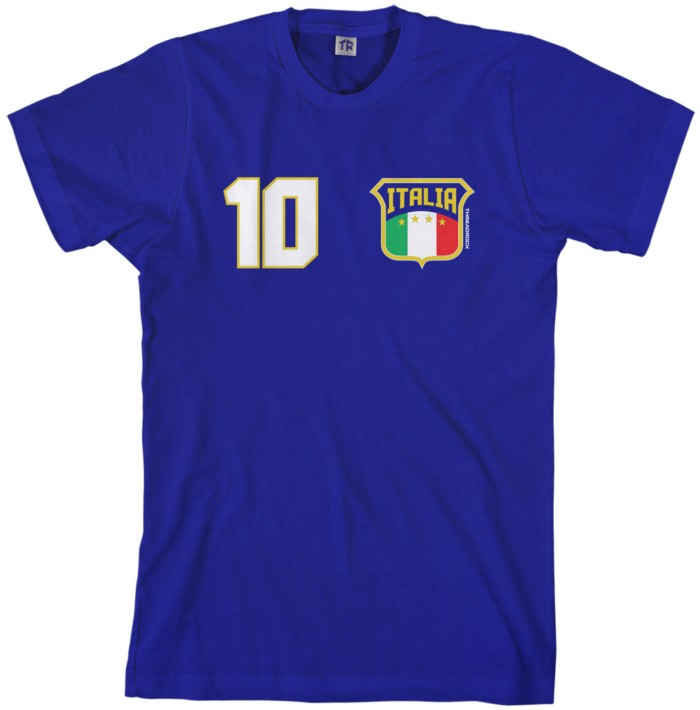 Threadrock Men's Team Italia Soccer T-shirt Italy Italian Flag gallery