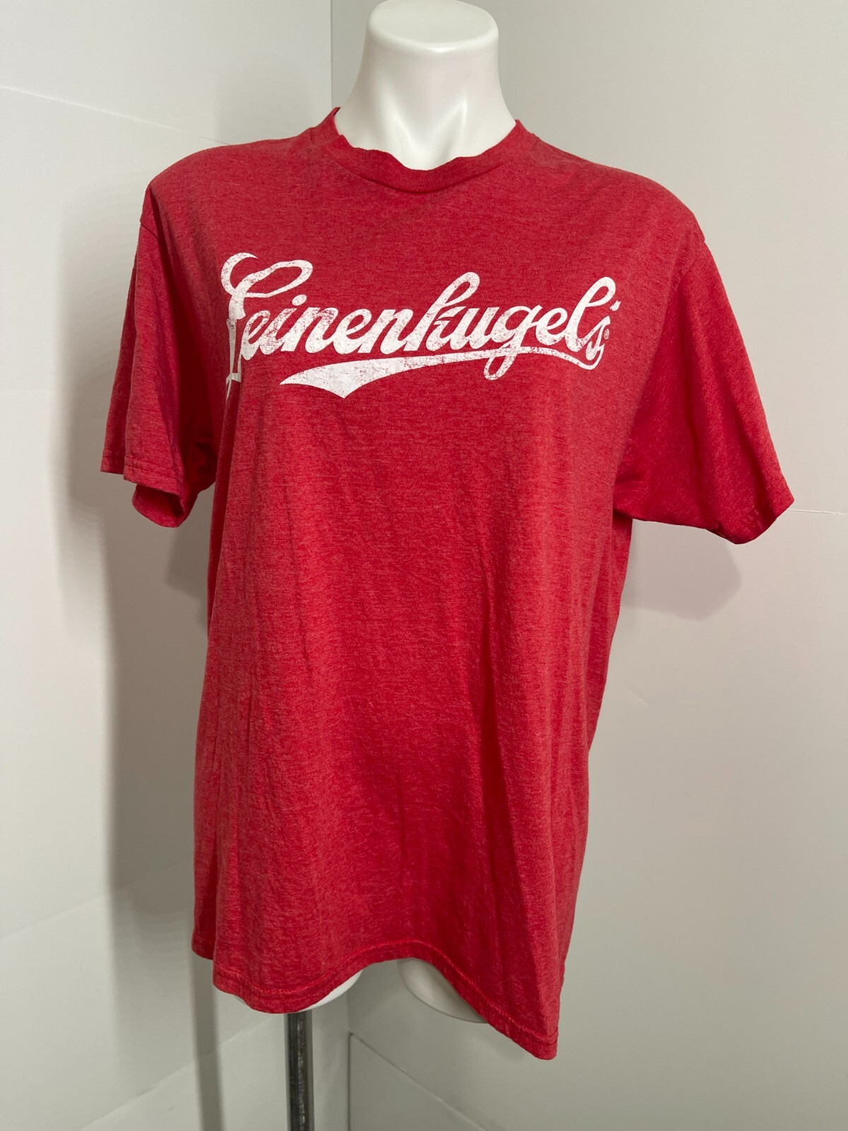 Leinenkugels Beer Classic Retro Logo Men's Vintage Red Modern T-Shirt Size Large gallery