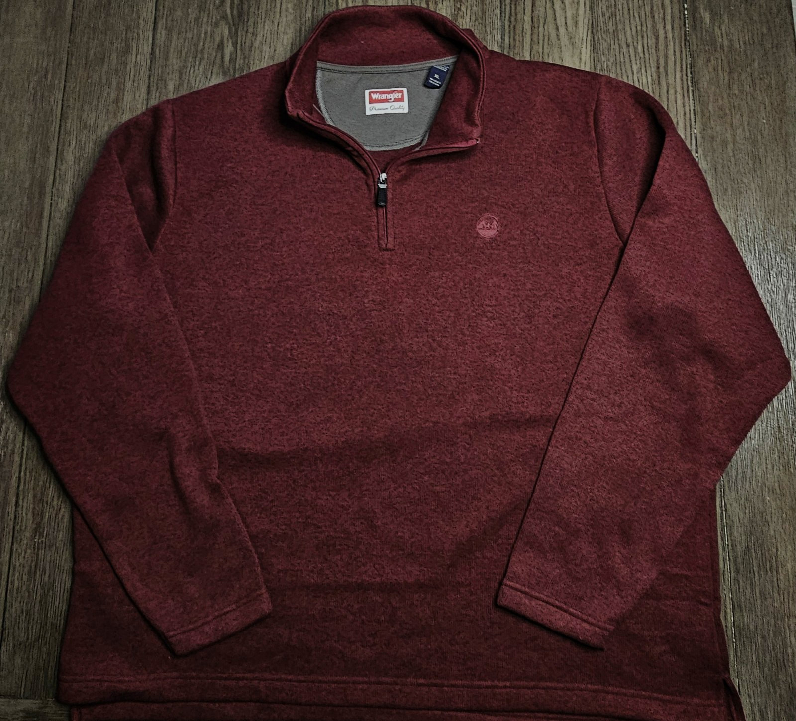 Mens Wrangler Long Sleeve 1/4 Zip Lightweight Fleece Size XL – NICE