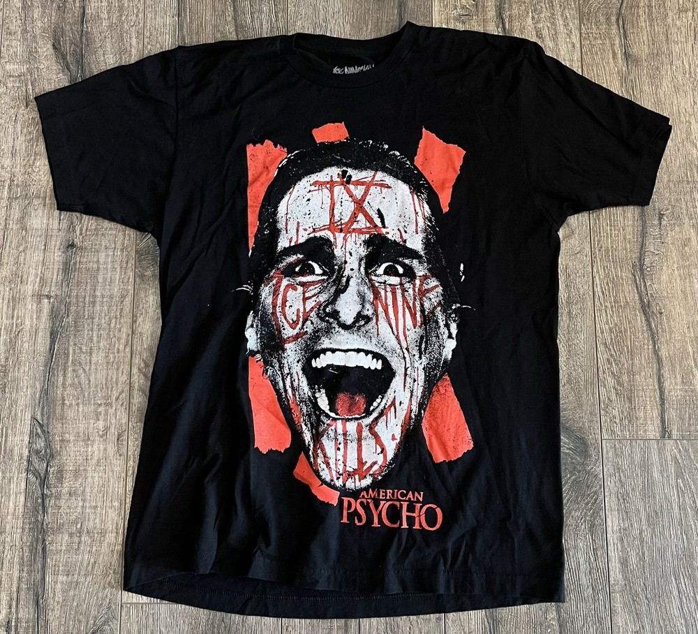 Ice Nine Kills American Psycho Christian Bale Large Concert Tour Shirt INK