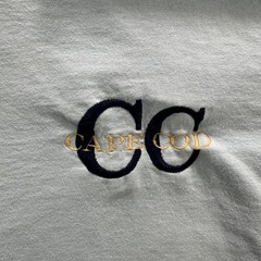 Cape Cod Shirt Mens Large Blue Short Sleeve Embroidered CC Logo Casual Tee