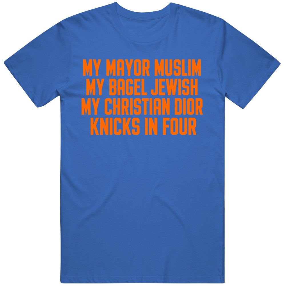 Jalen Brunson My Mayor Muslim My Bagel Jewish New York Fan Gift Graphic v2 T gallery