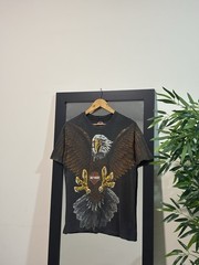 Vintage 1993 Harley Davidson Eagle Tshirt M Faded Trashed