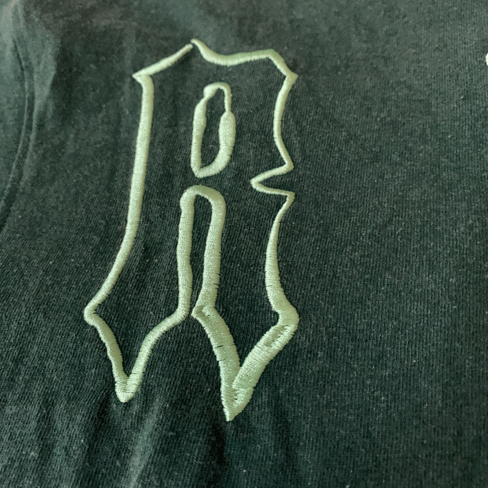 Reason Mens XL T-shirt Green Embroidered Back Cotton Polyester gallery
