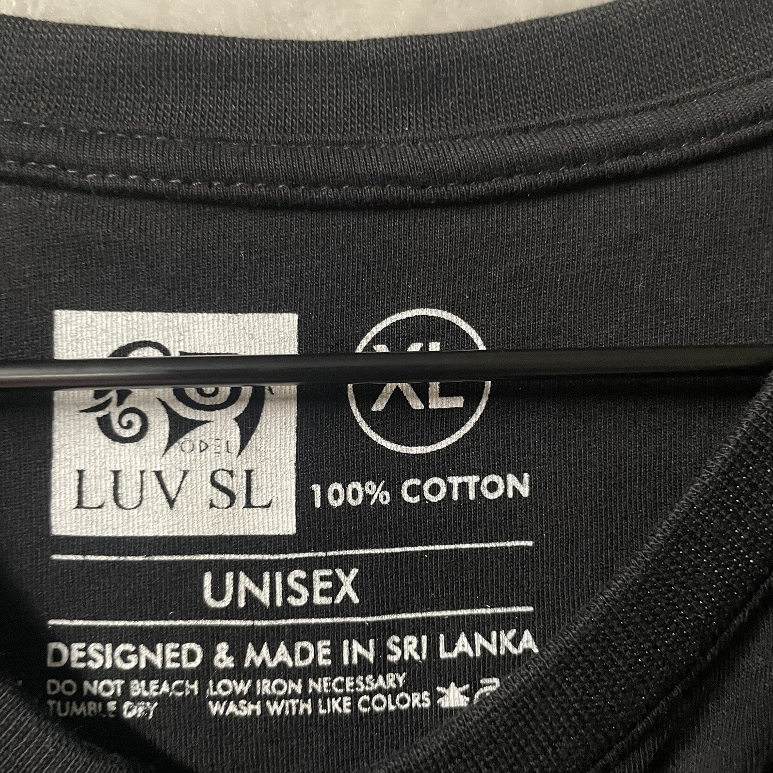 Sri Lanka LUV SL Odel T-Shirt Adult XL Black Animal Short Sleeve Cotton gallery