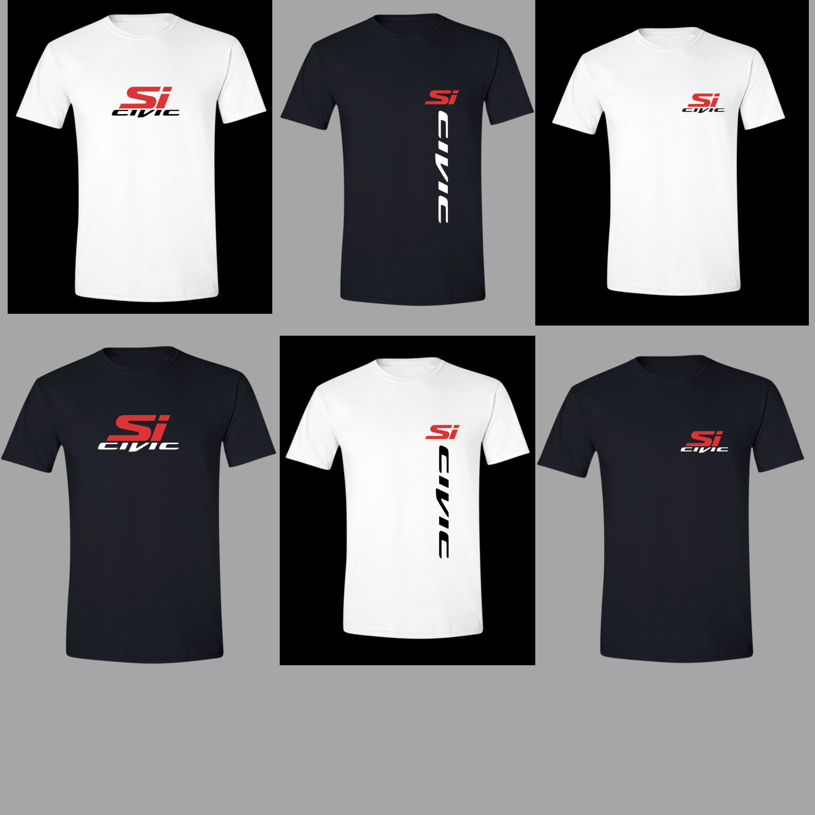 Honda Civic Soft Style Si V-TEC DOHC Type R RSX JDM T-Shirt. Choose Design L@@K! gallery